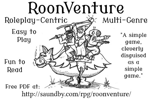 RoonVenture advert with three riders on an Oranglomite.